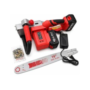 48V Cordless Electric Chainsaw 16” – Portable Mini Wood Cutter with Battery, Charger