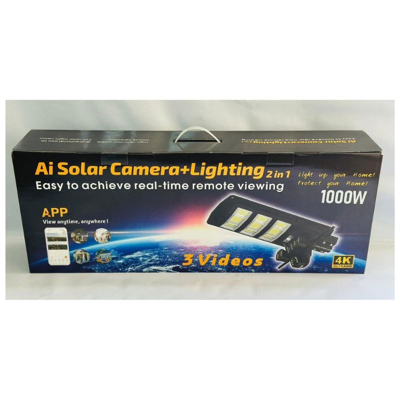 AI solar light plus camera 2 in 1