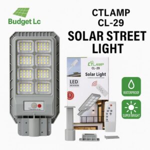 CTLAMP CL-29 Solar Street Light – Motion Sensor, Remote, Outdoor