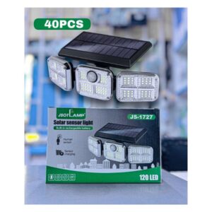 JSOT Lamp Triple-Head Solar Motion Sensor Security Light (Model JS-1727)