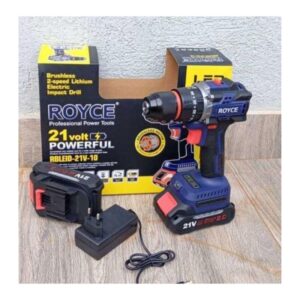 Royce cordless drill 21v 2 batteries and charger